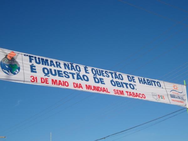 Barão de Grajaú realizou caminhada no Dia Mundial Sem Tabaco