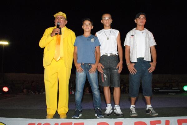 Edson (3&ordm; lugar), Pedro Lucas, Garoto Estudantil 2013, Aldeides Vieira (2&ordm; lugar).(Imagem:Pedro Lameu)