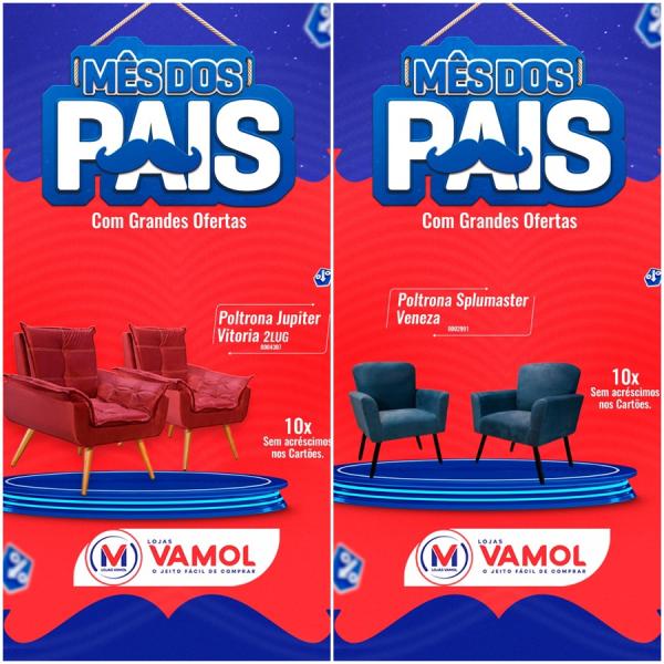 Loja Vamol em Floriano oferece promoções para o Dia dos Pais e alívio no calor do