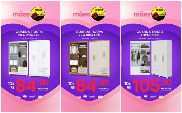 Dia das Mães Paraíba: Presentaço com tecnologia e móveis em até 10x sem juros(Imagem:Divulgação)