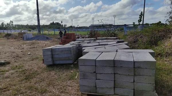 Reforma do CT Petr&ocirc;nio Portela, em Parna&iacute;ba.(Imagem: Felipe Cruz)