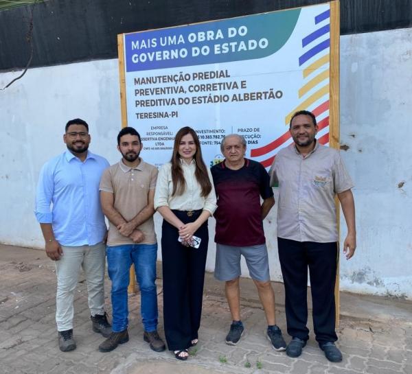 Reforma do Albert&atilde;o avan&ccedil;a com investimentos de R$ 10,4 milh&otilde;es do Governo do Estado(Imagem:Ascom Secepi)