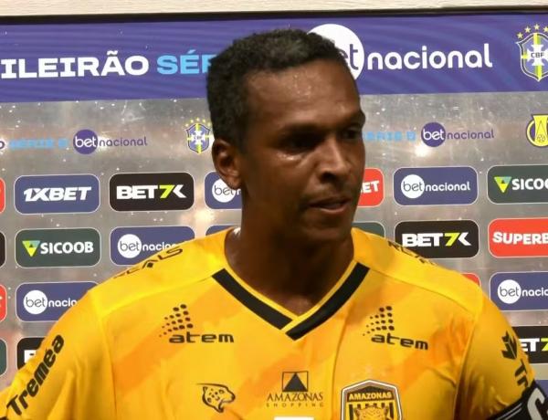 J&ocirc; durante jogo do Amazonas.(Imagem:Reprodu&ccedil;&atilde;o)