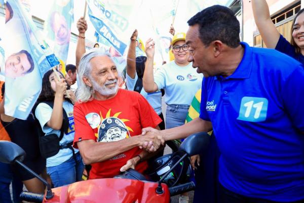  Caminhada de Joel e Ciro re&uacute;ne apoiadores no Mocambinho e refor&ccedil;a for&ccedil;a da campanha nas ruas(Imagem:Ascom)
