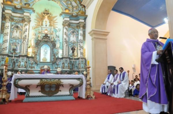 Missa de apresentação e acolhida do novo bispo coadjutor de Parnaiba, Dom Juarez de Sousa da Silva.(Imagem:Paulo Barros)