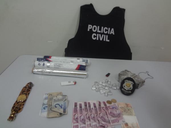 Polícia Civil cumpre mandados de prisão e apreende arma, drogas e dinheiro em Floriano.(Imagem:FlorianoNews)