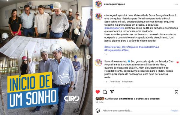 Ciro relembra trajet&oacute;ria para constru&ccedil;&atilde;o da nova maternidade e recebe reconhecimento de deputado do PT.(Imagem:Ascom)