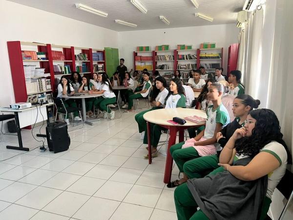 Estudantes de Buriti dos Montes utilizam a m&uacute;sica como aliada para o sucesso no Saeb(Imagem: Ascom Seduc)