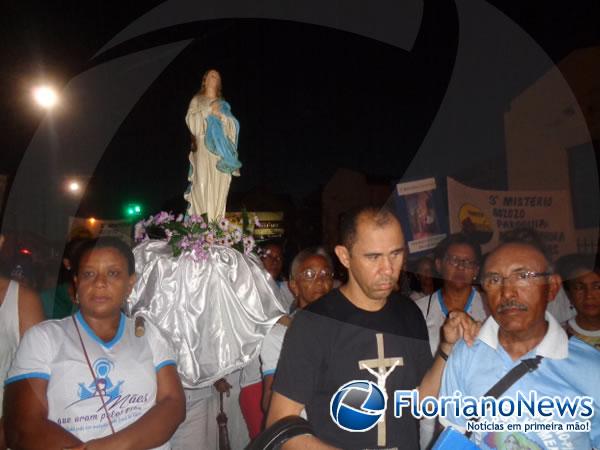 4&ordf; caminhada com Nossa Senhora encerra m&ecirc;s mariano em Floriano.(Imagem:FlorianoNews)