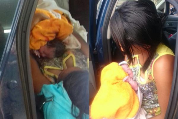 Mulher dá à luz dentro de ônibus na BR-316.(Imagem:PRF)