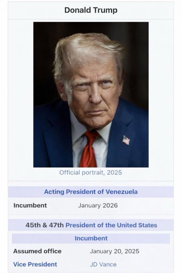 Trump publica imagem dizendo que é o