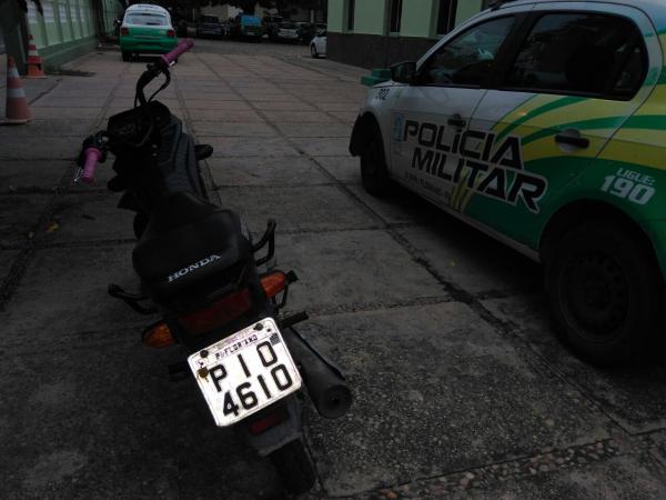 Moto roubada(Imagem:Divulga&ccedil;&atilde;o/PM)