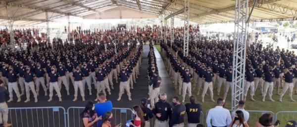 Formatura da PRF ocorre nesta sexta-feira em Florian&oacute;polis.(Imagem:Ricardo Von Dorff/ NSC TV)
