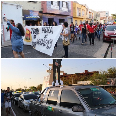 Teresina tem atos pró-Haddad e Bolsonaro na véspera do 2º turno