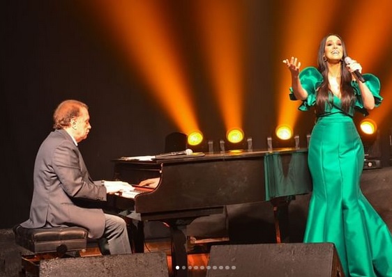 "Sucessos do Rei": Marina Elali e Maestro Eduardo Lages se apresentam em Floriano nesta quarta-feira