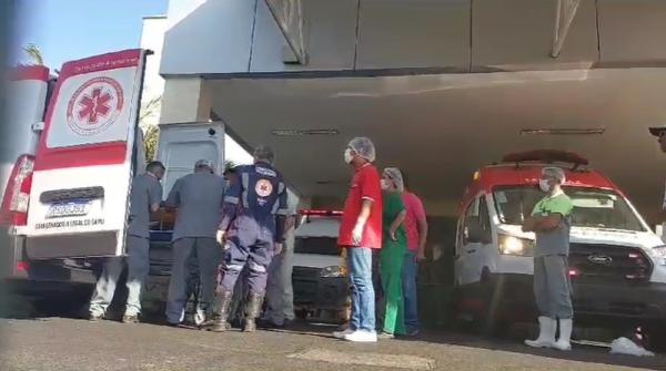 Estudantes em estado grave s&atilde;o transferidos para Teresina.(Imagem:Gil Oliveira/TV Clube)