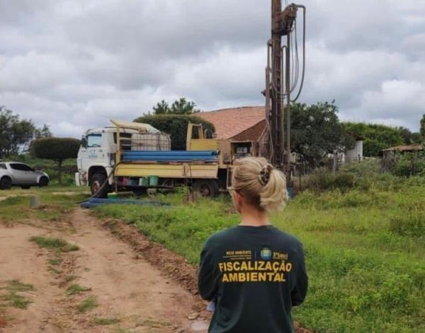 Opera&ccedil;&atilde;o &Aacute;gua Legal: Semarh fiscaliza perfura&ccedil;&otilde;es irregulares de po&ccedil;os nas cidades de Picos e Oeiras(Imagem:Divulga&ccedil;&atilde;o)