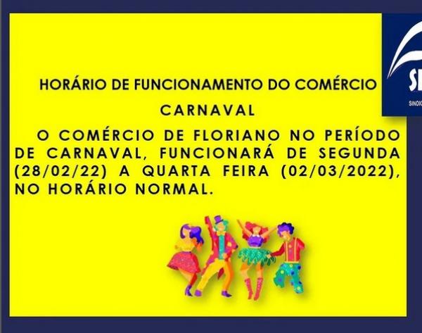 Com&eacute;rcio de Floriano vai funcionar em hor&aacute;rio normal durante o per&iacute;odo de Carnaval.(Imagem:Divulga&ccedil;&atilde;o)