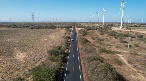 PI-142, no trecho entre as cidades de Marcol&acirc;ndia e Sim&otilde;es.(Imagem:Divulga&ccedil;&atilde;o)