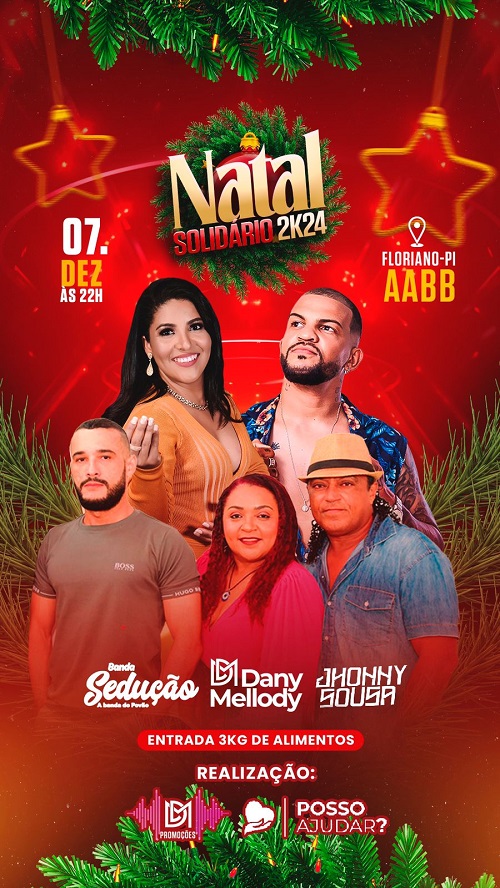 Natal Solidário 2024 em Floriano: Música e solidariedade no dia 7 de dezembro