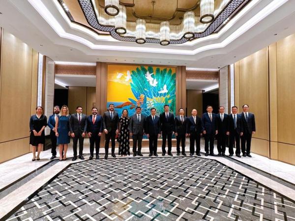 Encontro com prefeito e autoridades de Xiamen.(Imagem:Divulga&ccedil;&atilde;o)