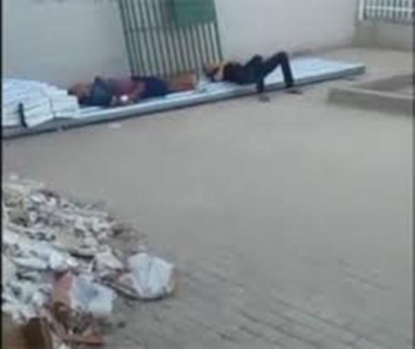 Vídeo mostra pacientes em meio a entulho e deitados no chão de hospital no Piauí
