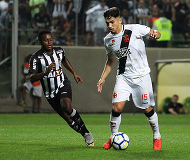 Atlético-MG e Vasco vacilam na pontaria e empatam sem gols