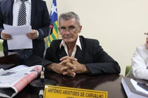 Vereador Ant&ocirc;nio Aristides, presidente da C&acirc;mara de Esperantina.(Imagem:Kleber Oliveira/Revista AZ)