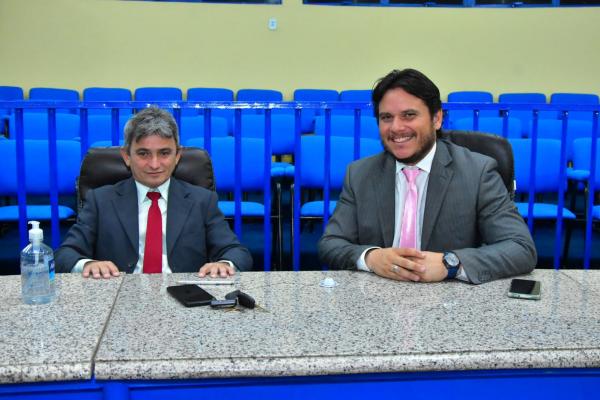 Vereadores Edvaldo Ara&uacute;jo e Carlos Eduardo(Imagem:CMF)