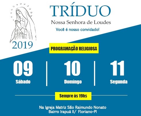 Paróquia de São Raimundo Nonato realiza Tríduo de Nossa Senhora de Lourdes