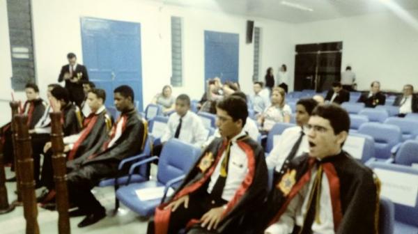 Sess&atilde;o solene homenageia Ordem DeMolay em Floriano.(Imagem:FlorianoNews)