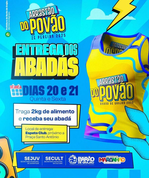Entrega dos abadás