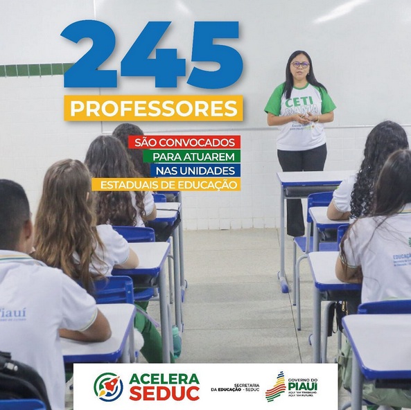 Mais 245 professores são convocados para atuarem nas Unidades Estaduais de Educação do Piauí