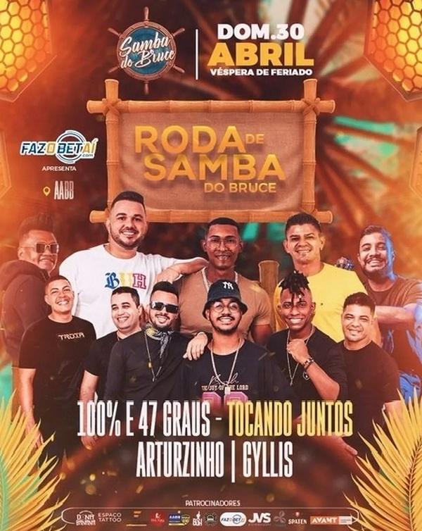  Roda de Samba do Bruce, na AABB.(Imagem: Reprodu&ccedil;&atilde;o )