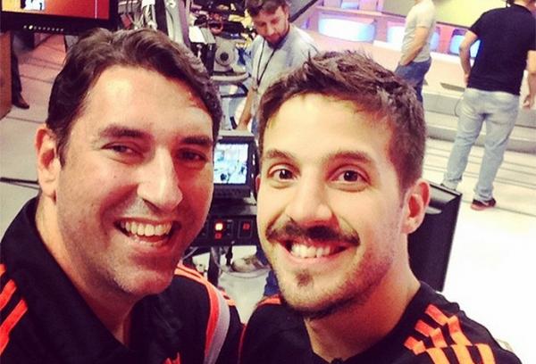Andr&eacute; Guimar&atilde;es (supervisor) com o MVP da decis&atilde;o, Nico Laprovittola antes de o programa come&ccedil;ar.(Imagem:Reprodu&ccedil;&atilde;o / Instagram)