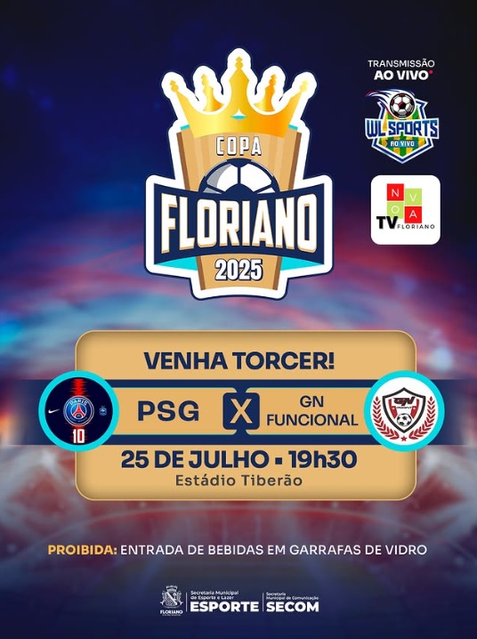 Copa Floriano 2025 segue com grande confronto entre PSG e GN Funcional nesta sexta (25)