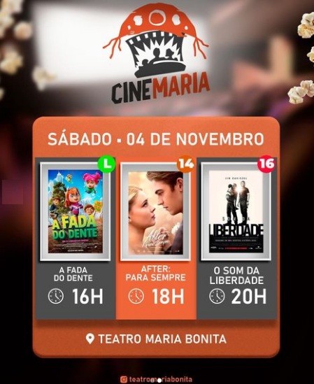 Cine Maria está com programação imperdível neste fim de semana em Floriano