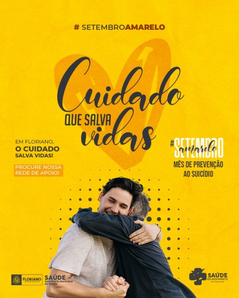 Floriano lança campanha "Cuidado que Salva Vidas" em prevenção ao Suicídio