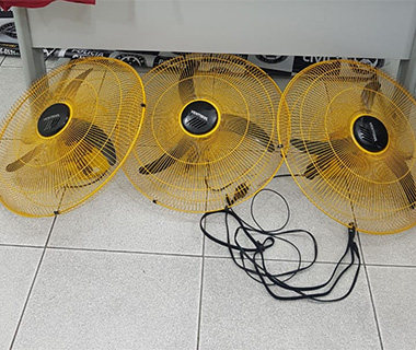 Morador é preso por receptar ventiladores de escola pública