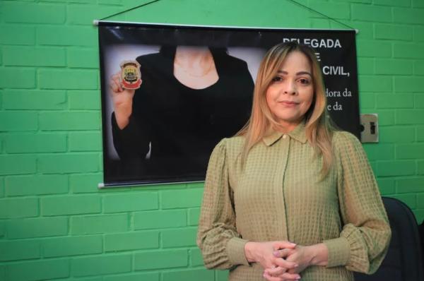  Delegada Luciv&acirc;nia Vidal (Imagem:Catarina Costa /g1 )