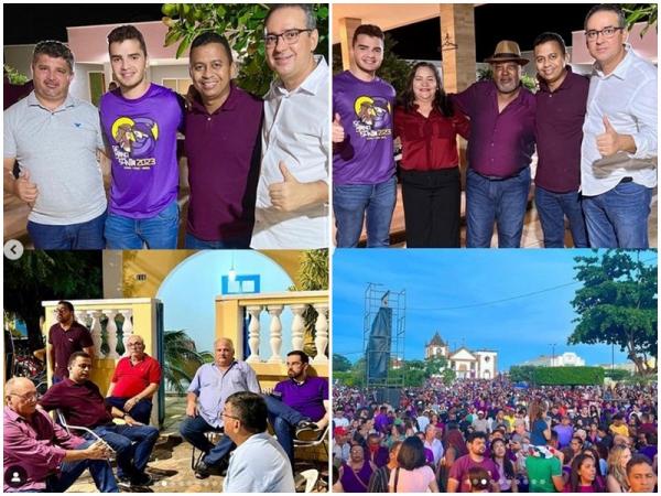 Deputado Francisco Costa participa da procissão de Bom Jesus dos Passos em Oeiras.(Imagem:Reprodução/Instagram)