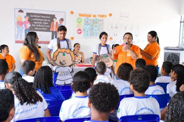 Prefeitura de Floriano leva conscientiza&ccedil;&atilde;o sobre viol&ecirc;ncia sexual infantil &agrave;s escolas municipais(Imagem:Secom)
