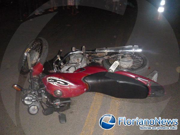 Casal fica ferido após colisão entre motocicleta e automóvel em Floriano.(Imagem:FlorianoNews)