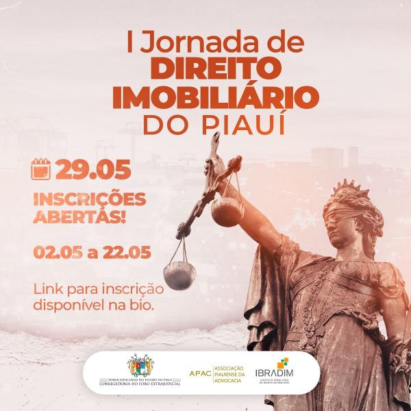 I Jornada do Direito Imobiliário acontecerá em Teresina