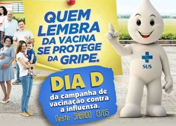 Dia "D" da campanha de vacinação contra a gripe acontece neste sábado em Floriano