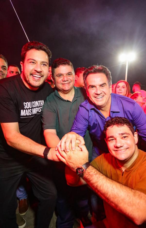 Ciro Nogueira participa de evento em Cocal com deputados do PT, Fábio Xavier e Janaína Marques, e Jadyel Alencar(Imagem:Ascom)