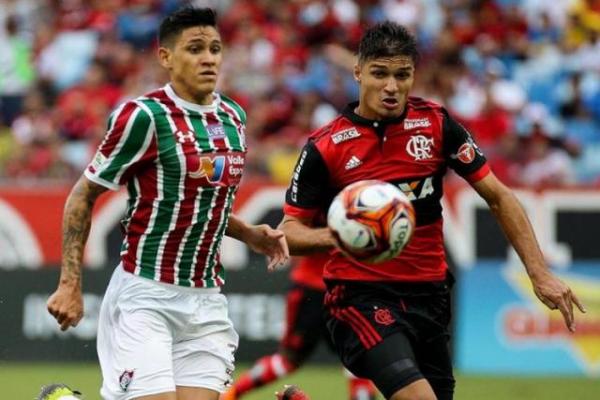 No único jogo do ano entre as equipes, goleada do Flu por 4 a 0.(Imagem:Lucas Merçon/Fluminense FC)
