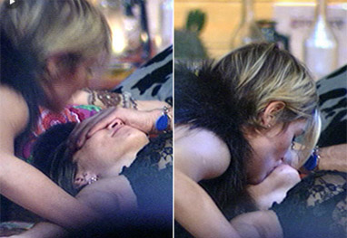 BBB11: Michelly e Diana dão o primeiro beijo gay do reality