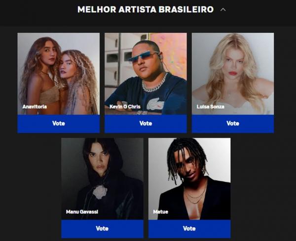 EMA MTV 2023 anuncia Melhor Artista Brasileiro.(Imagem: Divulga&ccedil;&atilde;o)