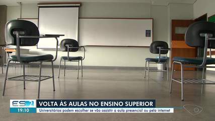 Universidades estão autorizadas a voltar com aulas presenciais no ES